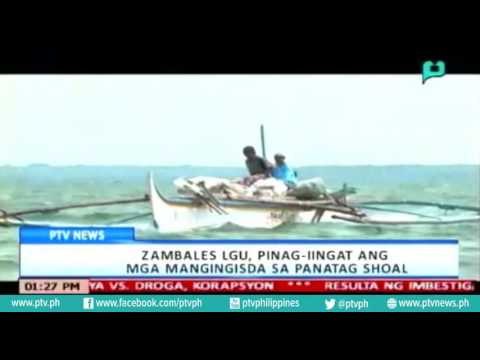[PTVNews-1pm] Zambales LGU, pinag-iingat ang mga mangingisda sa Panatag Shoal [07|18|16]