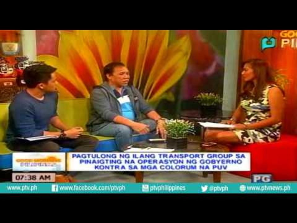 Pagtulong ng ilang Transport group sa pinaigting na operasyon ng gobyerno kontra 'colorum' na PUV