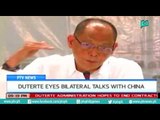 [PTVNews 9pm] President Rody Duterte, eyes Bilateral talks with China [07|14|16]