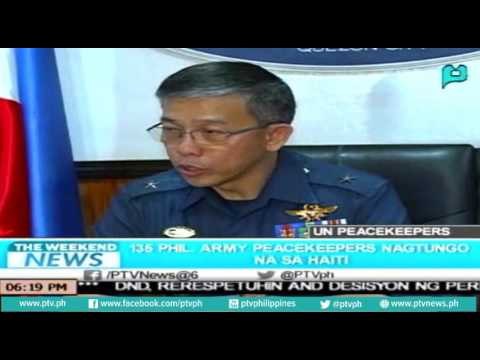 [TheWeekendNews] 135 PHIL Army Peacekeepers, nagtungo sa Haiti [07|10|16]