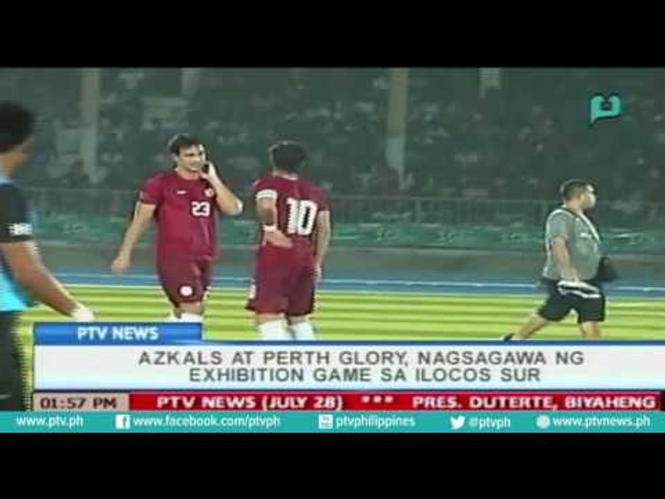 [PTVNews]  Azkals at Perth Glory, nagsagawa ng exhibition game sa Ilocos Sur [07|28|16]