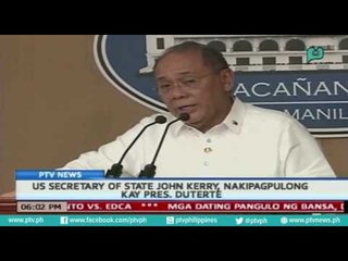 [PTVNews] US Secretary of State John Kerry, nakipagpulong kay Pres. Duterte [07|27|16]