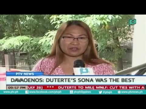 [PTVNews] President Rody Duterte's SONA was the best, according to Davaoeños