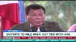 [PTVNews] Cut ties with ASG - President Rody Duterte to MILF; MNLF