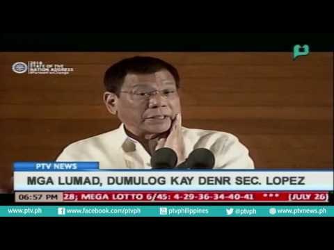 [PTVNews] Mga Lumad, dumulog kay DENR Sec. Lopez [07|26|16]