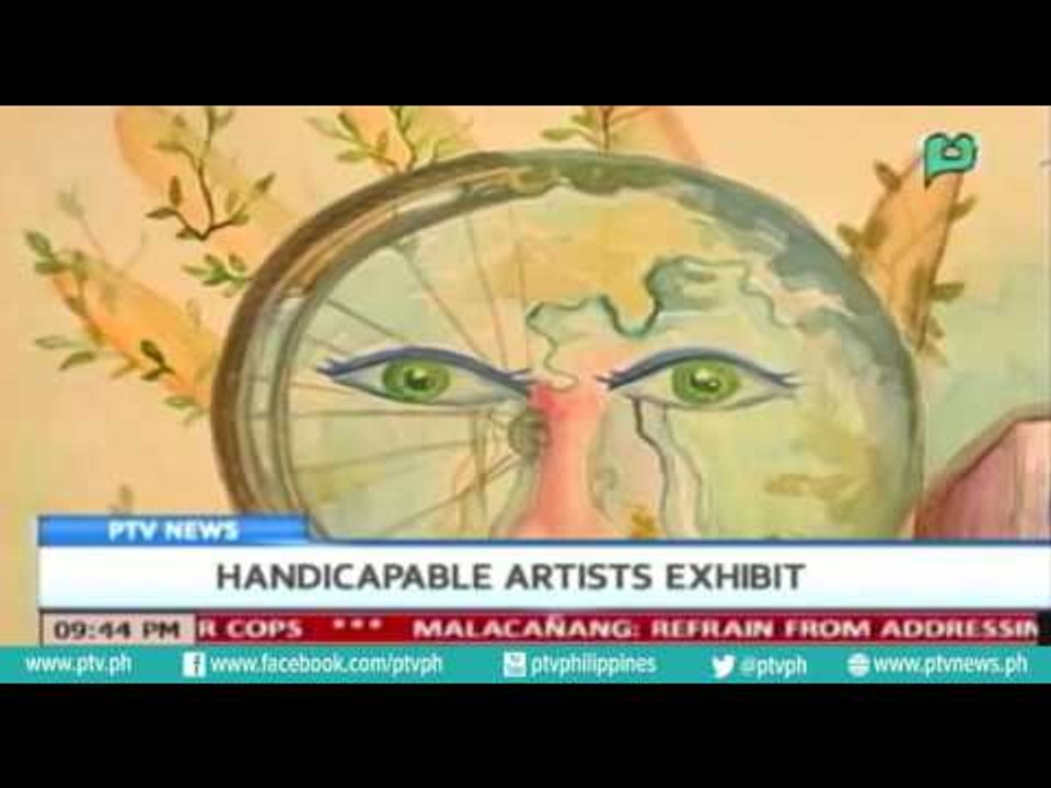[PTVNews] Handicapable artists exhibit