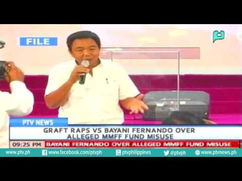 [PTVNews] Graft raps vs. Bayani Fernando over alleged MMFF fund misuse