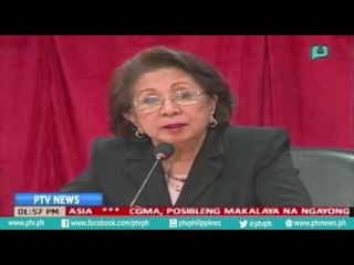 [PTVNews-1pm] Ombudsman Morales, dismayado sa pagbasura ng SC sa kaso ni CGMA [07|20|16]