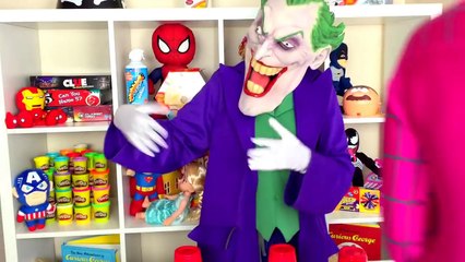 Spiderman vs Joker vs Venom vs Pink Spidergirl vs Iron Man - Cup Prank Challenge - Funny Superheroes