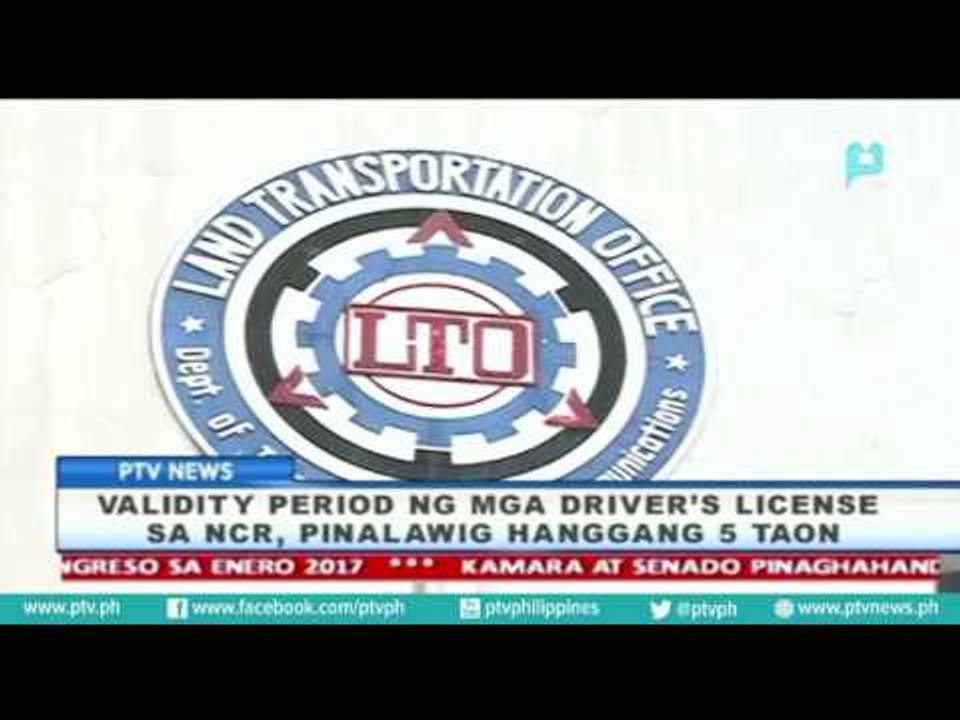 Validity period ng mga driver's license sa NCR, pinalawig hanggang 5 taon