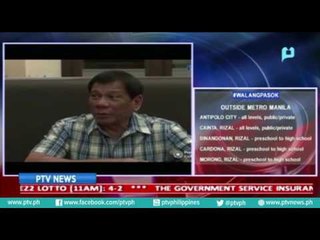 Pres. Duterte, walang personal issue ang pag sisiwalat sa mga personalidad na sangkot sa droga