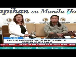 [PTVNews] Baguilat, Pangilinan oppose Marcos burial at 'Libingan ng mga Bayani'