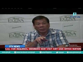Pres. Duterte, iginiit na walang halong personal issue ang pagsisiwalat ng mga sangkot sa droga
