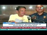 [PTVNews] Kerwin Espinosa, bigong sumuko sa deadline ni PNP Chief Dela Rosa