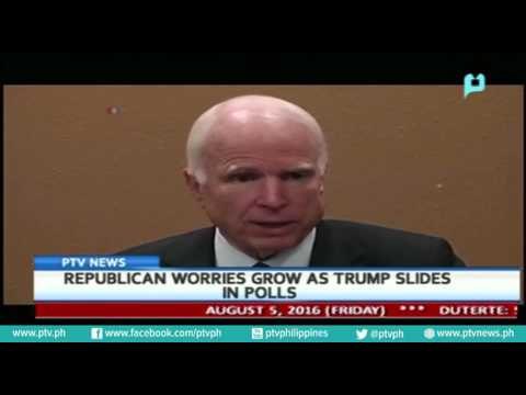 [PTVNews-9pm] Republican worries grow as Trump slides in Polls[08|05|16]