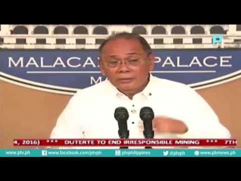 [PTVNews] No trial by publicity, according to Presidential Spokesperson Ernesto Abella