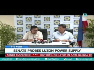 [PTVNews] Senate probes Luzon power supply