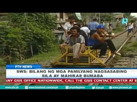 [PTVNews-6pm] SWS: bilang ng mga pamilyang nagsasabing sila ay mahirap, bumaba [08|04|16]