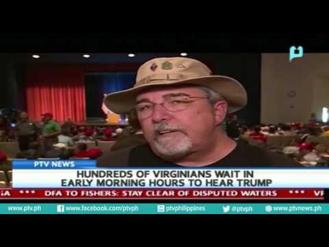 [PTVNews] Hundreds of Virginians wait in early morning hours to hear Trump