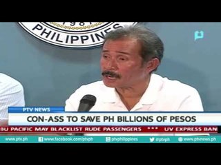 [PTVNews] Con-Ass to save PH billions of pesos