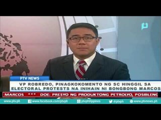 VP Robredo, pinagkokomento ng SC hinggil sa electoral protests na inihain ni Bongbong Marcos