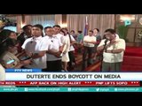 [PTVNews]  President Rody Duterte ends boycott on media