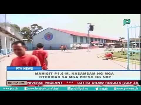 [PTVNews] Mahigit P1.6-M, nasamsam ng mga otoridad sa mga preso ng NBP [07|29|16]