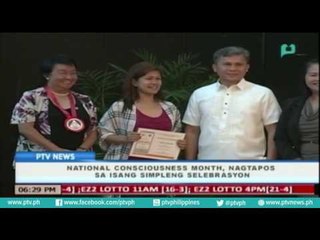 [PTVNews] National Consciousness Month, nagtapos sa isang simpleng selebrasyon [07|29|16]