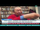 [PTVNews]  Joma Sison, humingi ng dagdag na panahon para pag-aralan ang ceasefire