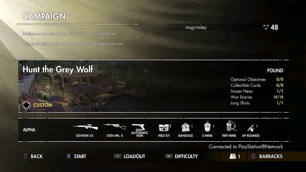 MSG killing German & Italian troops (mostly grapeshots) on Sniper Elite III (59)