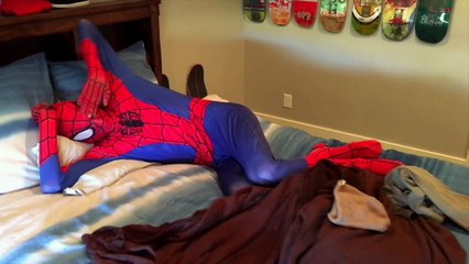 Bad Babies Tape Joker Girls Mouth Shut!?! Crazy Superhero Spiderman Joke