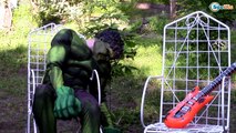 Superheroes Rock Party Prank! Spiderman & Frozen Elsa w/ Hulk vs SpiderGirl SuperHeroes in Real Life