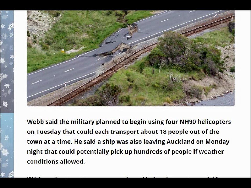 Cows stranded, Entire town cut off after New Zealand Earthquake
