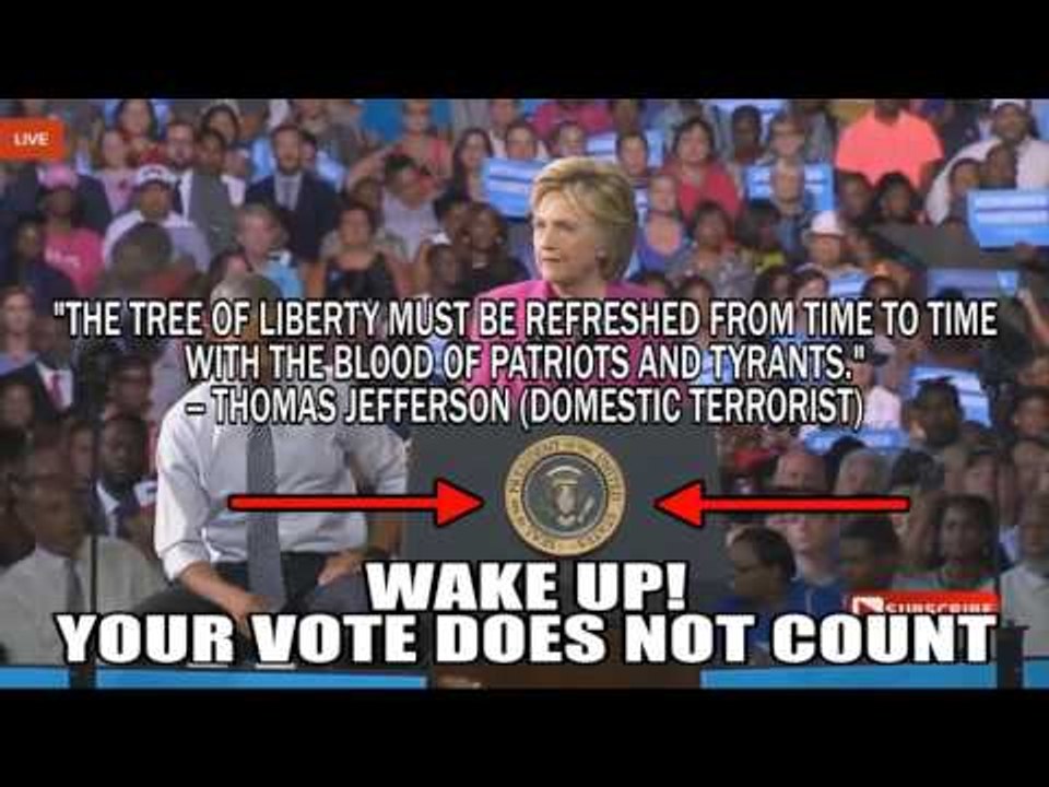 Obama Gives Hillary Official Presidential Podium - The Second American Revolution Begins