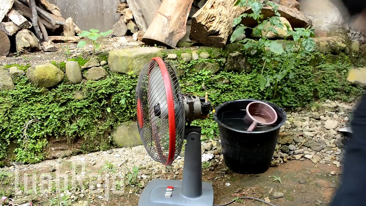 apa yang terjadi ketika kipas angin yang sedang menyala disiram air
