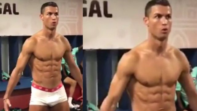 Cristiano Ronaldo Performs Mannequin Challenge in His White Underwear