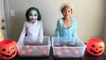 Joker Girl Vs Frozen Elsa Real Life Disney Princess Movie GIANT Chocolate EXPLOSION Surprise Eggs-ciI3sd50f5A