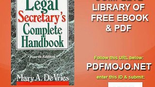 Legal Secretary's Complete Handbook, Fourth Edition