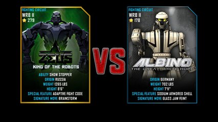 Real Seel WRB -  World Robot Boxing II  ZEUS vs ALBINO