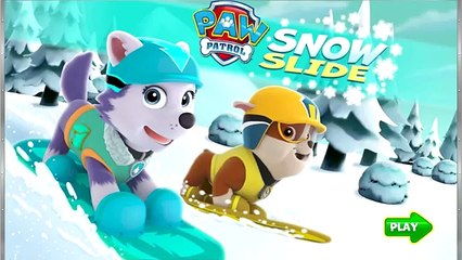 Paw Patrol Full English Game - Paw Patrol Snowslide - Paw Patrol Games