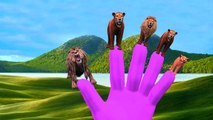 Lion Vs Gorilla Cartoons Singing Finger Family Nursery Rhymes | Epic Rap Battles Finger Family