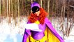 Batman Kisses Batgirl! w/ Spiderman, Frozen Elsa & Anna, Catwoman, Pink Spidergirl & Maleficent :)