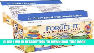 Ebook Fix-It   Forget-It Box of Recipe Cards Free Read