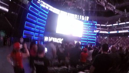 WWE No Mercy 2016 Intro and pyro (live near entrance ramp)