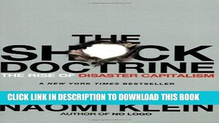 [PDF] FREE The Shock Doctrine: The Rise of Disaster Capitalism [Download] Online
