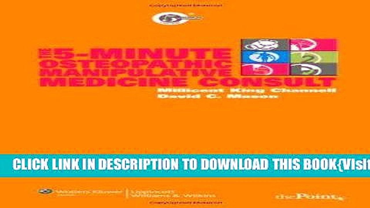[PDF] The 5-Minute Osteopathic Manipulative Medicine Consult Full Online