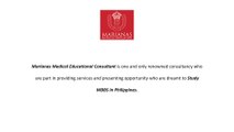 Marianas Medical_Best Medical College In Philippines