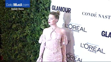 Amber Heard makes rare public appearance at Glamour Women Of