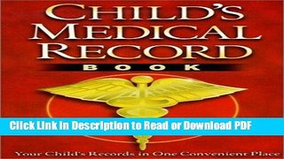 Download Child s Medical Record Book Book Online