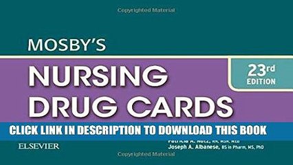 Read Now Mosby s Nursing Drug Cards, 23e Download Book